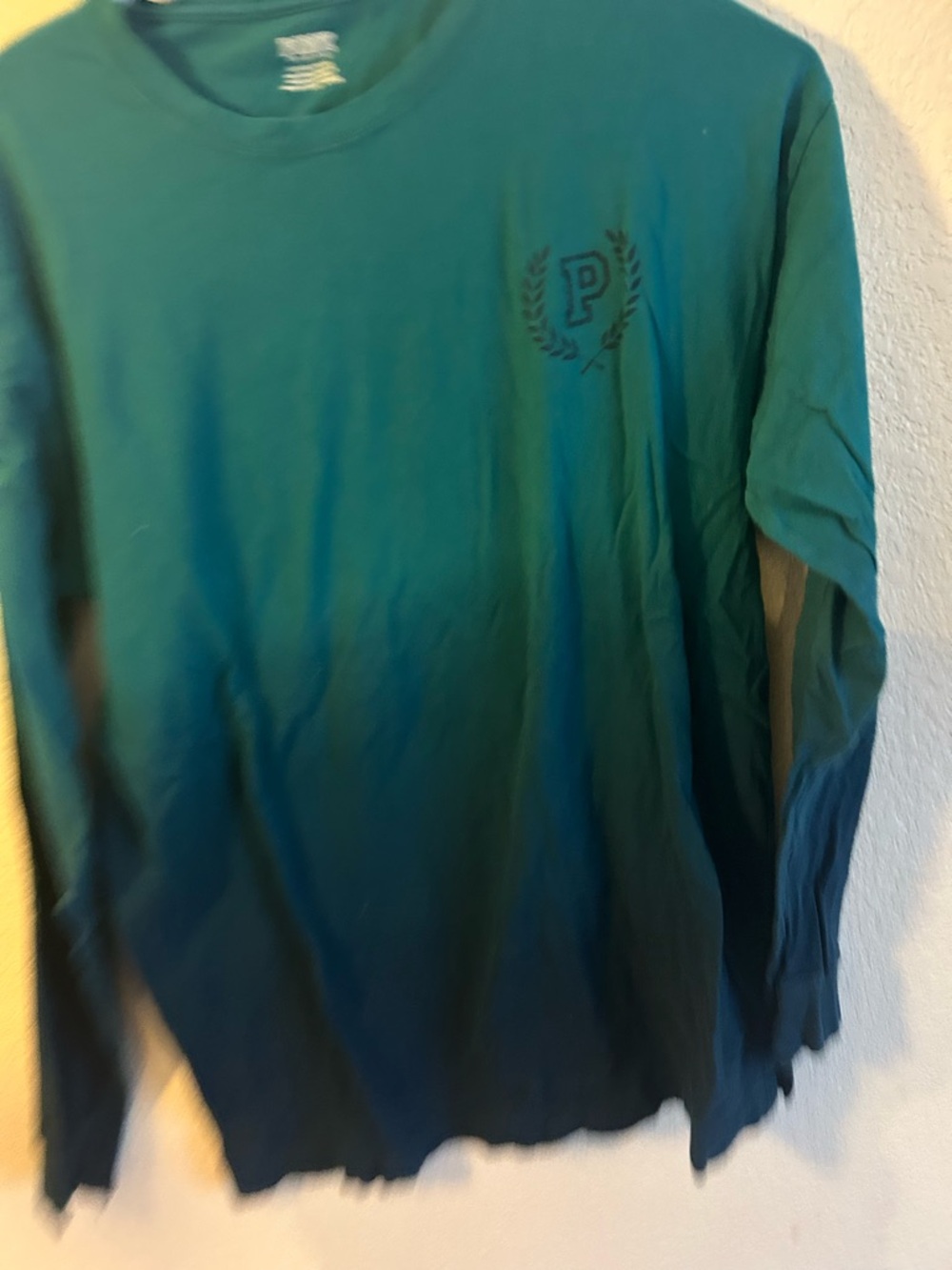 PINK Victoria's Secret Teal Crewneck Tee